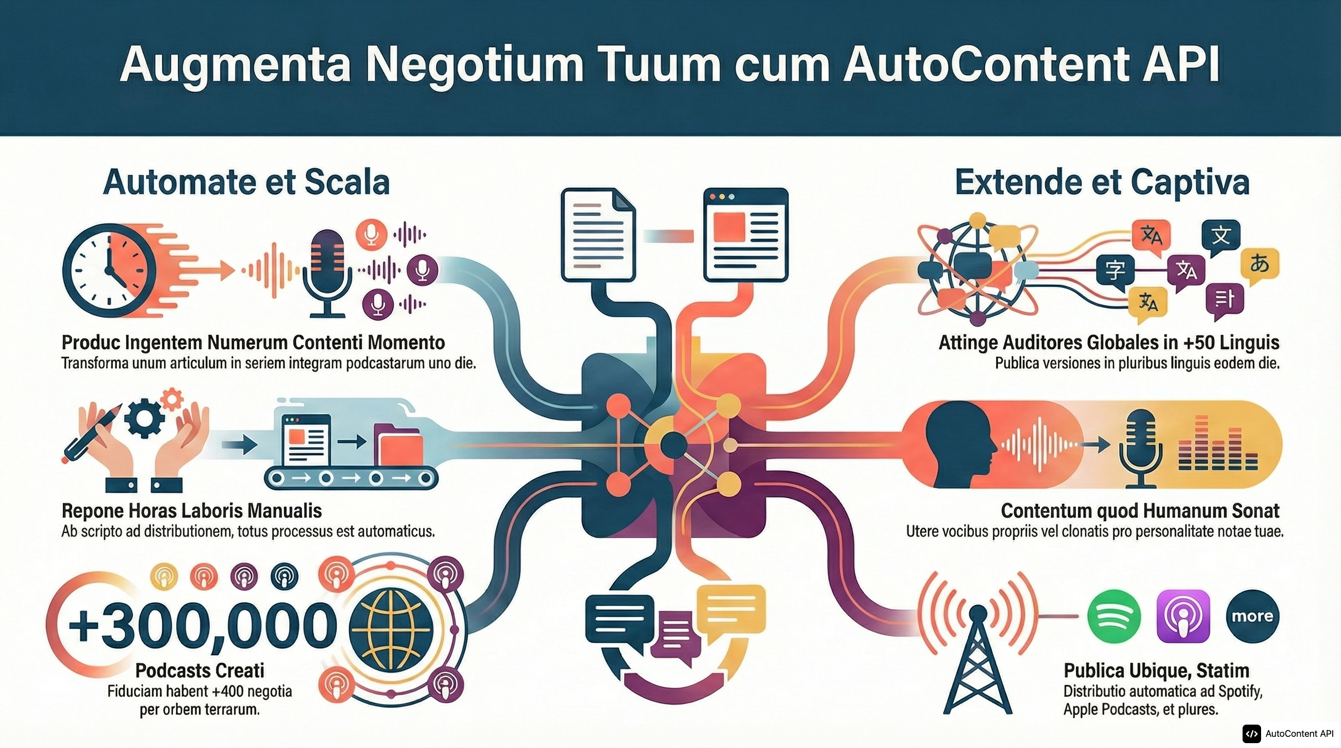 Example infographic in Latin