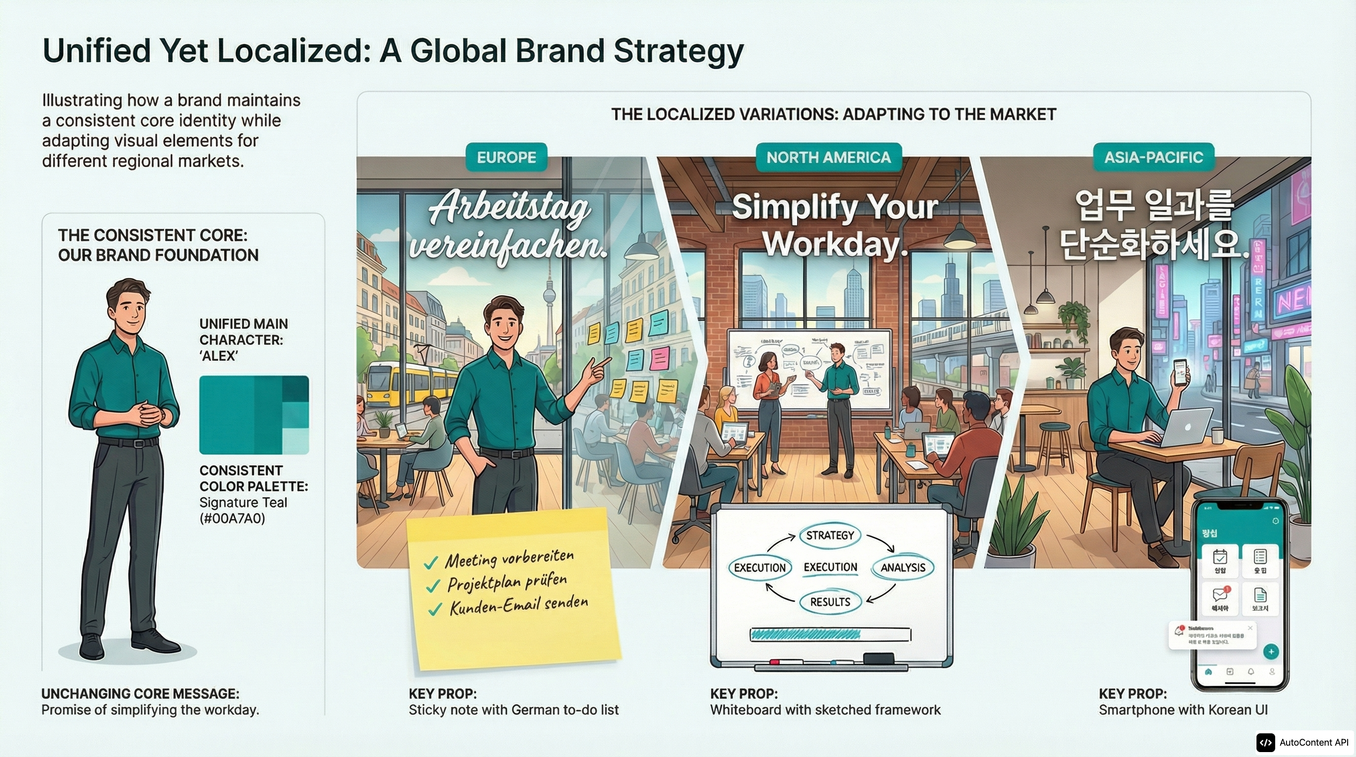 Multi-Image Brand Consistency Board Across Markets infographic preview