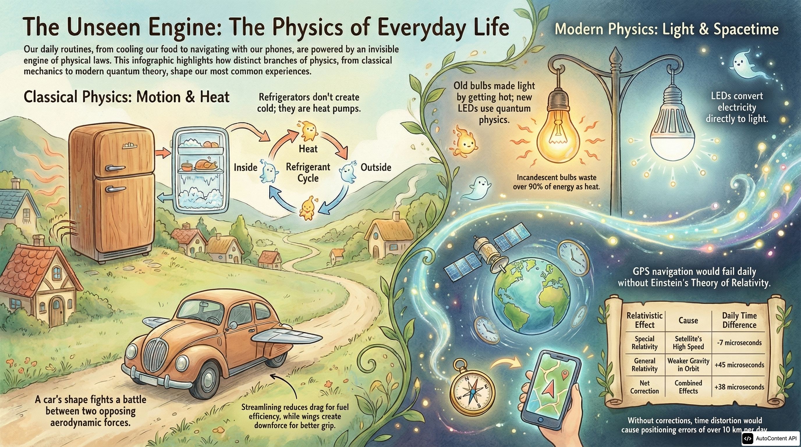 The Physics Behind Everyday Things infographic