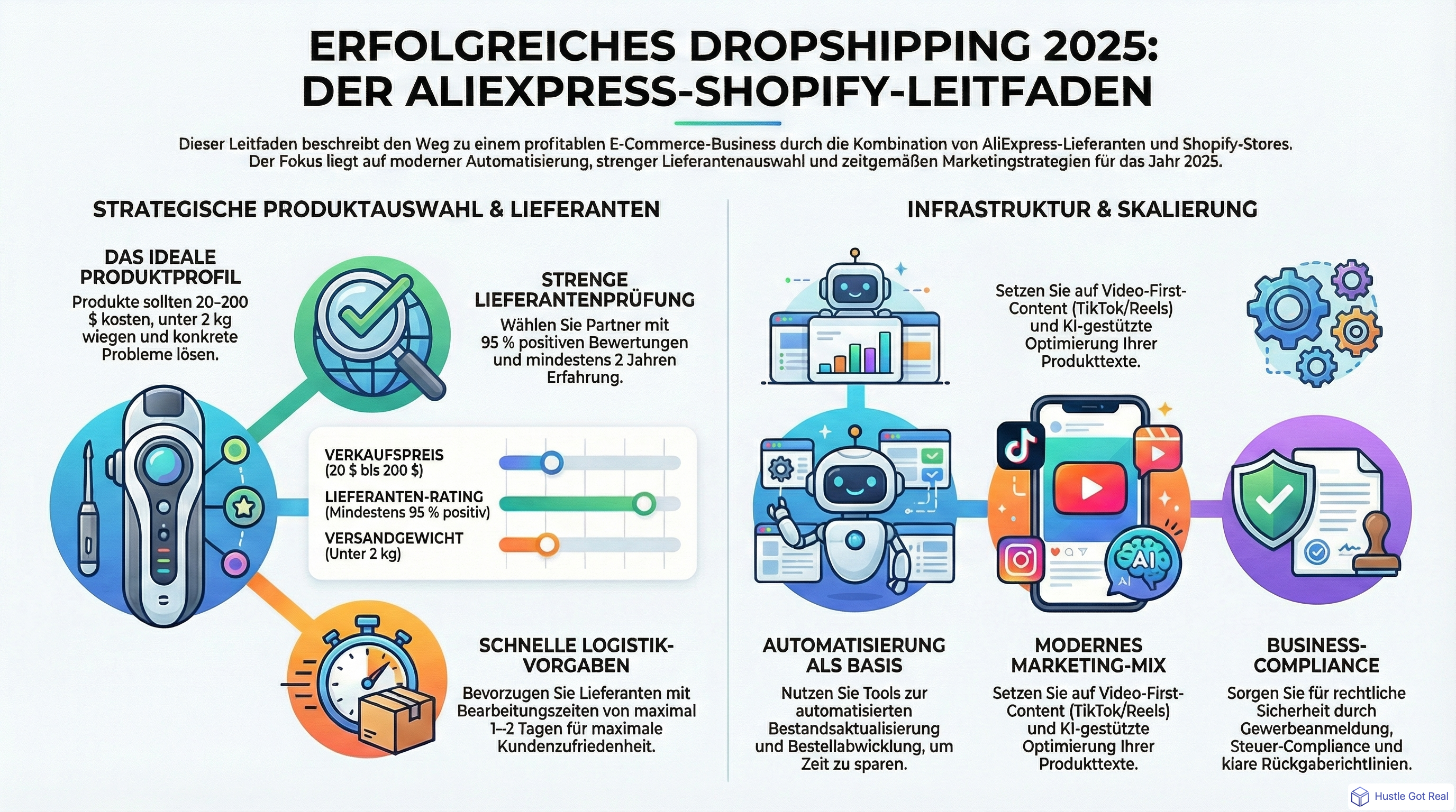 Profitables Dropshipping von AliExpress zu Shopify infographic