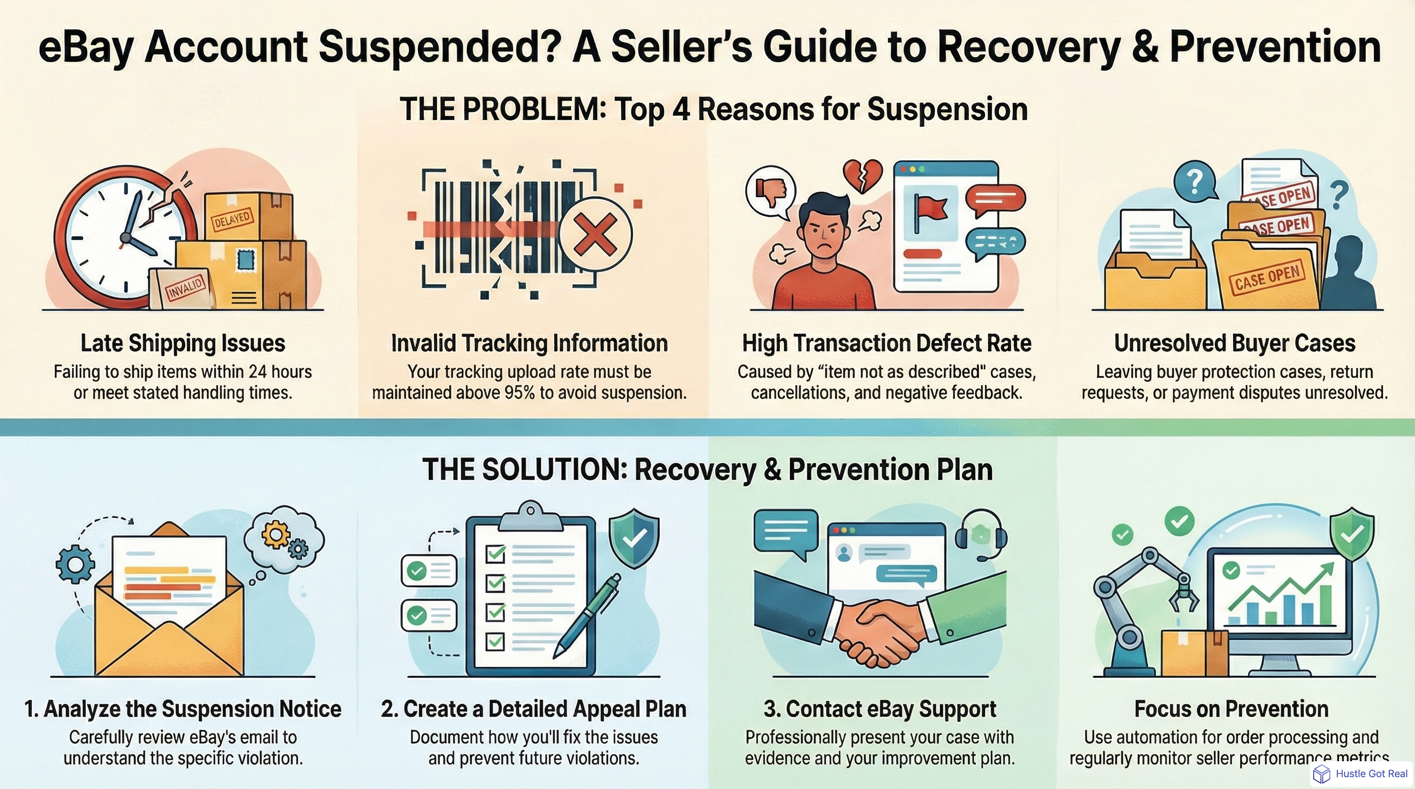 Why Was My eBay Account Banned And How To Avoid It? infographic