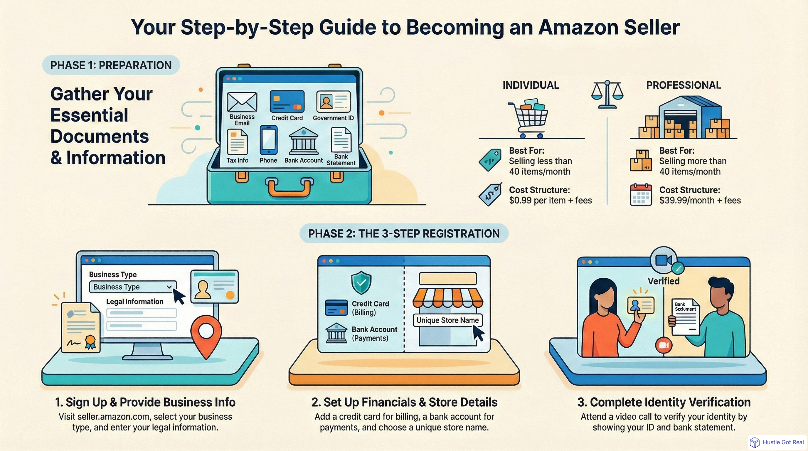 2025'te Amazon Satıcı Hesabı Nasıl Oluşturulur: Adım Adım Kılavuz infographic