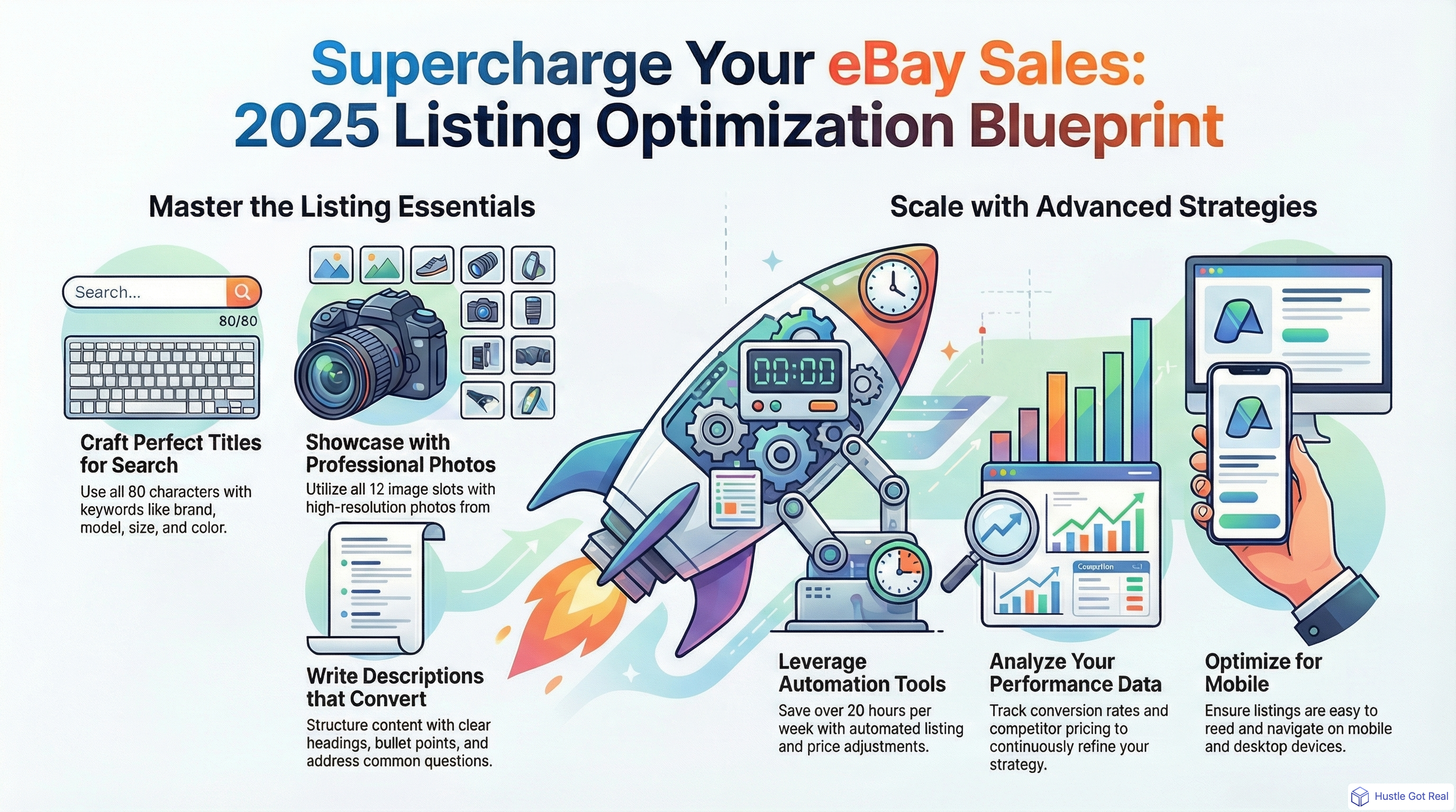2025'te eBay Listelemelerini Optimize Etmek için 15 Uzman İpucu: Satışları ve Görünürlüğü Artırın infographic